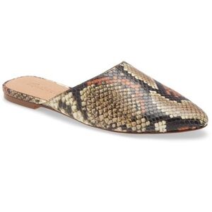 Madewell snake print Remi mule size 10